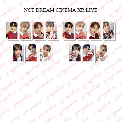 [READY / SET] DREAM NDRE CINEMA XR LIVE PHOTOCARD FAN MADE UNOFFICIAL YANGPASHOP JENO JAEMIN JISUNG