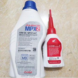 (PAKET) Oli Matic MPX2 800ml + Oli Gear gardan  120 ML ORIGINAL AHM