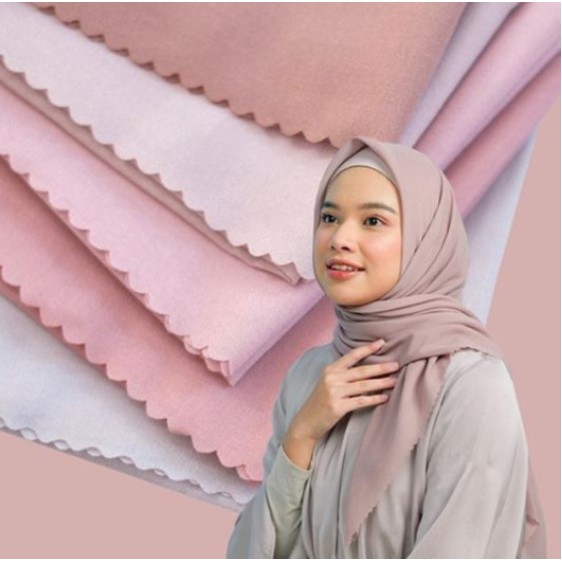 HIJAB VOAL PREMIUM POLOS SEGI EMPAT LASER CUT CUTTING JILBAB BUKAN WATERPROOF UMAMA MIRACLE MOTIF