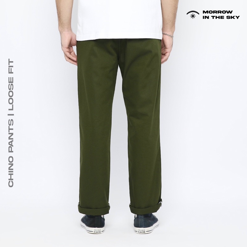 Chino Reguler All Variant | Loose fit | Green Army | Morrowsky