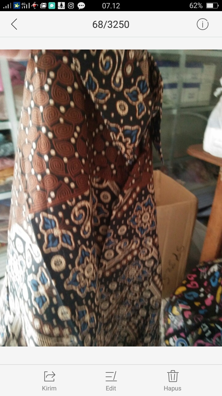 Bswart Batik Hrb026 Kenongo Hem Pendek Padi Pekalongan M L Xl Batik Pria Murah Modern Grosir