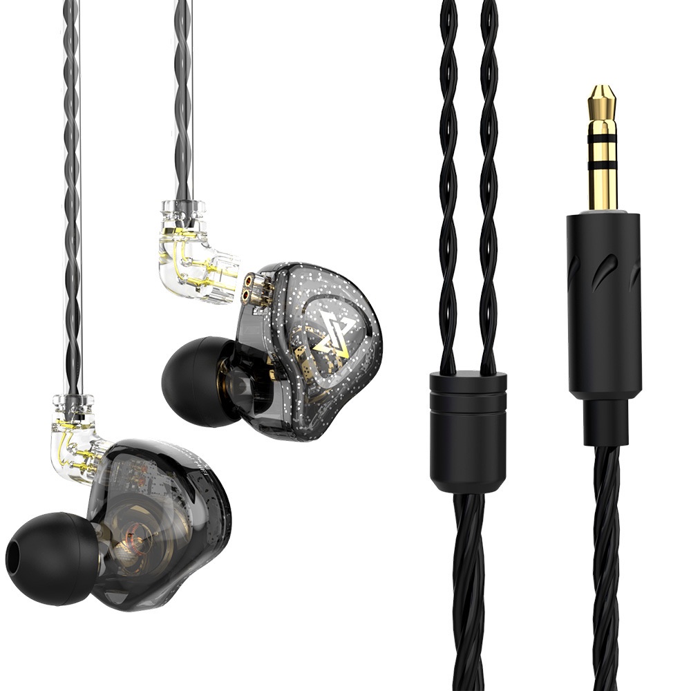 Qkz Ak6 Max Headset In-Ear Dynamic Hifi Heavy Bass Dengan Kabel Upgrade Dapat Dilepas Untuk Olahraga