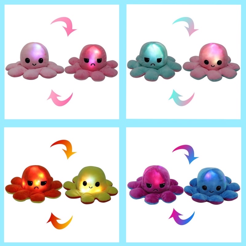 BONEKA GURITA/Octopus Doll/Boneka bolak balik/Reversible/Cumi Cumi boneka/Viral