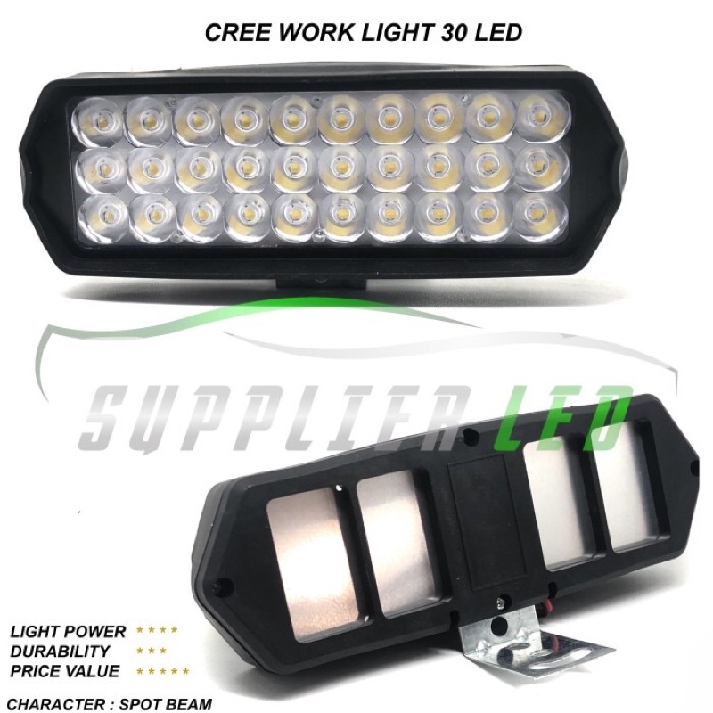 Lampu Tembak Motor Mobil Spot Beam CWL 30 LED Super Bright