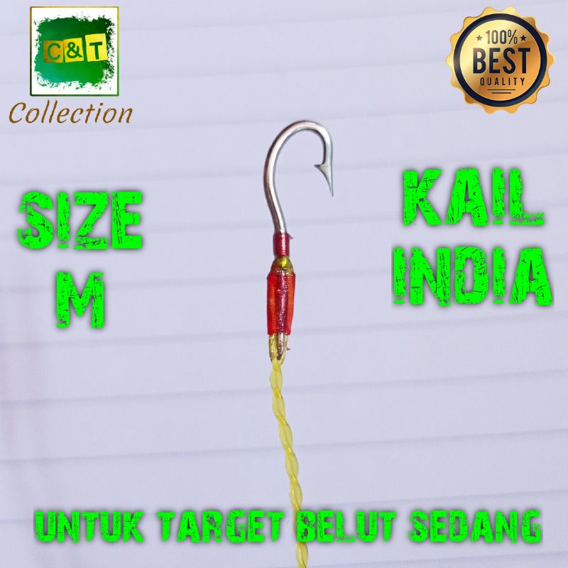 Kail Pancing Urek Belut Pancing Belut Kail Belut India Bahan Baja Ukuran M