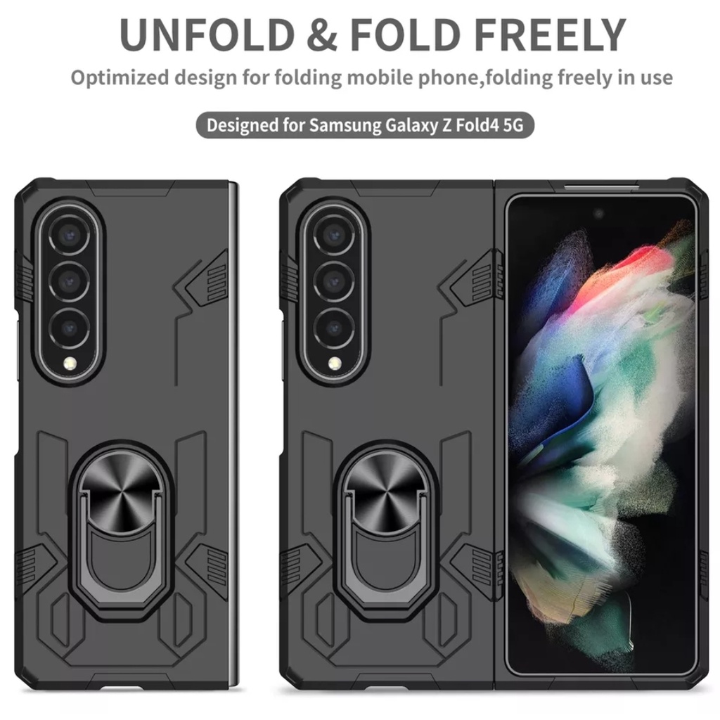 ARMOR Ring Standing Magnetic Samsung Z FOLD 4 Z FLIP 4 Case Cover Casing