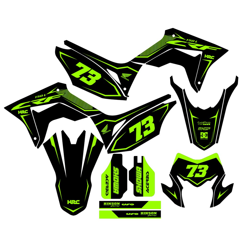 Sticker DECAL CRF 150 L Bisa Custom Stiker Honda CRF 150 L  (23)