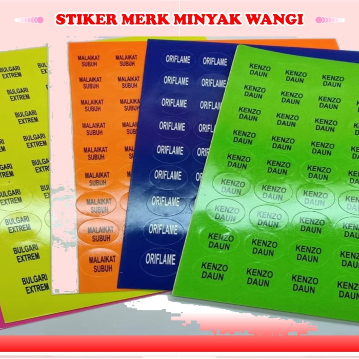 

Limited Grosir 100 Lbr Stiker Parfum Siap Pakai Isi 63 Bulatan Gilaa!!!