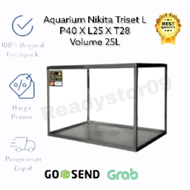 Aquarium Tri set Nikita L / aquarium ikan / aquarium nikita L