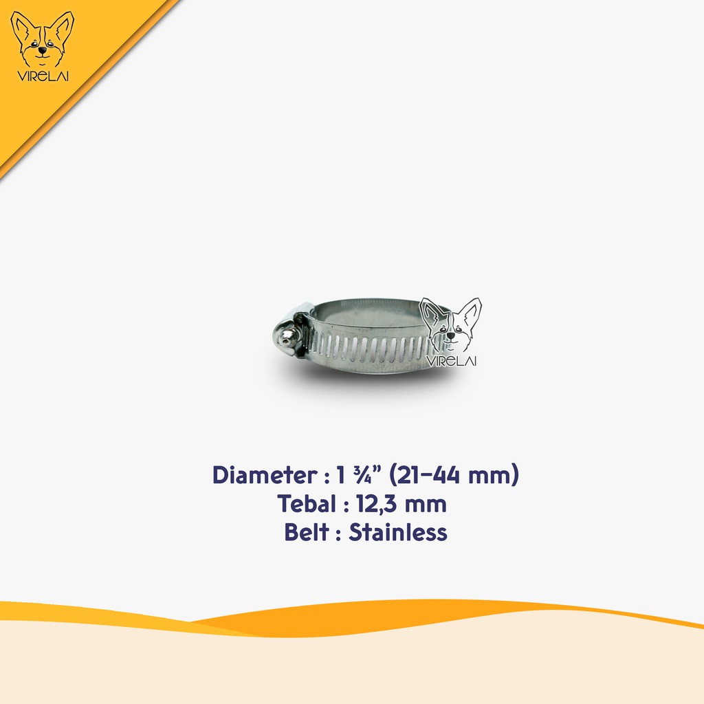 Stainless Klem Selang / Hose Clamp 1 3/4&quot; [TW]