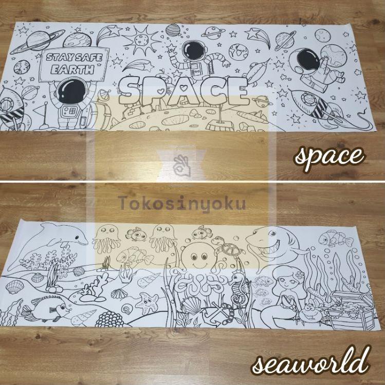 

Terbaru Erasable giant coloring sheet / kertas mewarnai jumbo raksasa bisa dihapus 97 ☋ (Ready Stock