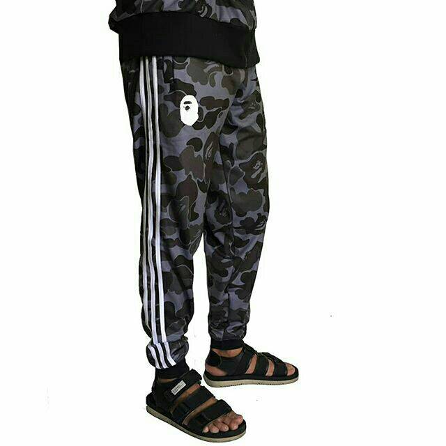 bape adidas track pants