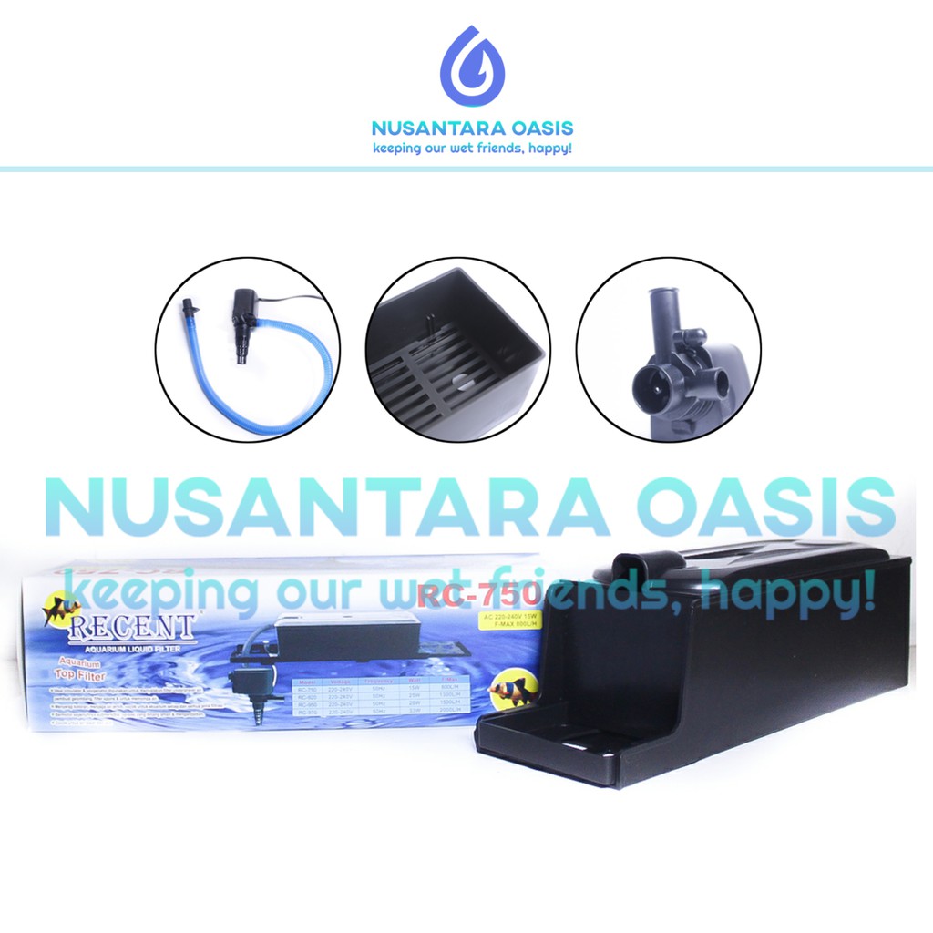 AQUARIUM TOP FILTER ATAS BOX RECENT RC 750