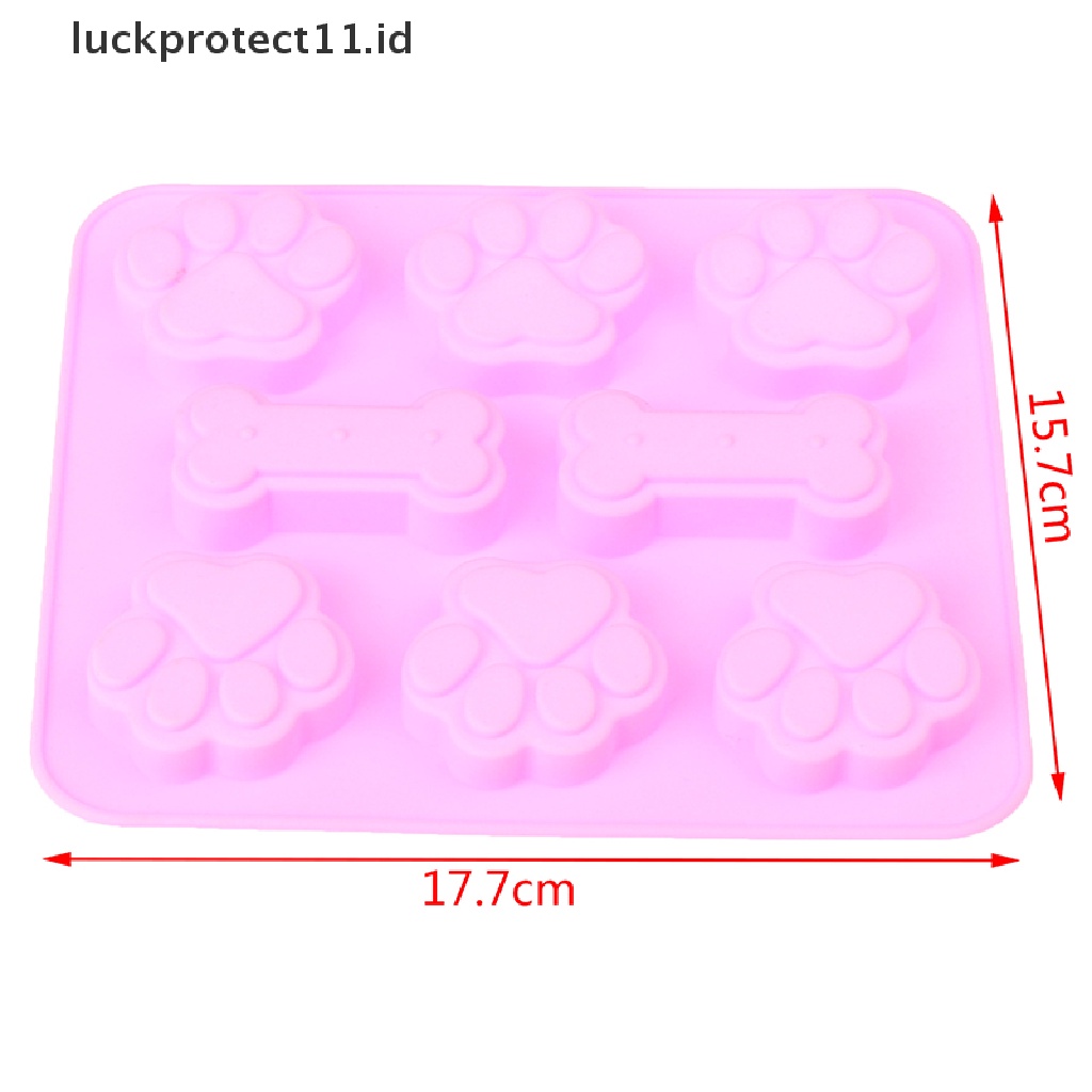 //HG&amp;ID// Silicone Baking Mold Dog Bone Dog Footprint Cake Mold Food Grade Baking Mould .