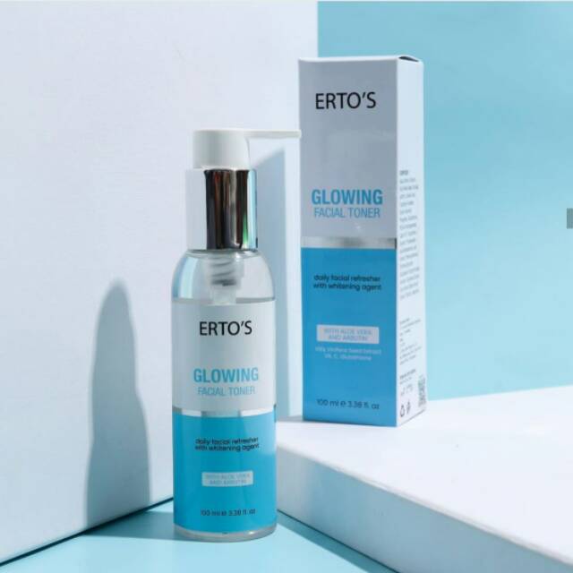 ERTO'S GLOWING FACIAL TONER - ERTOS SKINCARE ORIGINAL BPOM