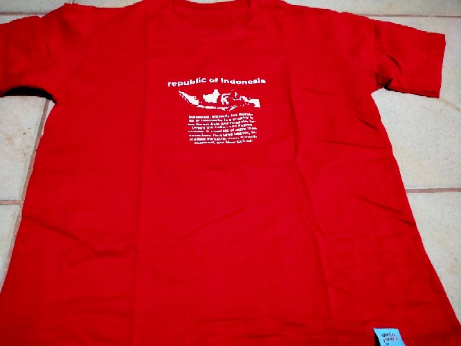 Baju Kaos Kemerdekaan Bayi Anak & Remaja Batik Garuda Indonesia 6 Bulan - 12 Tahun Katun Combed 30s