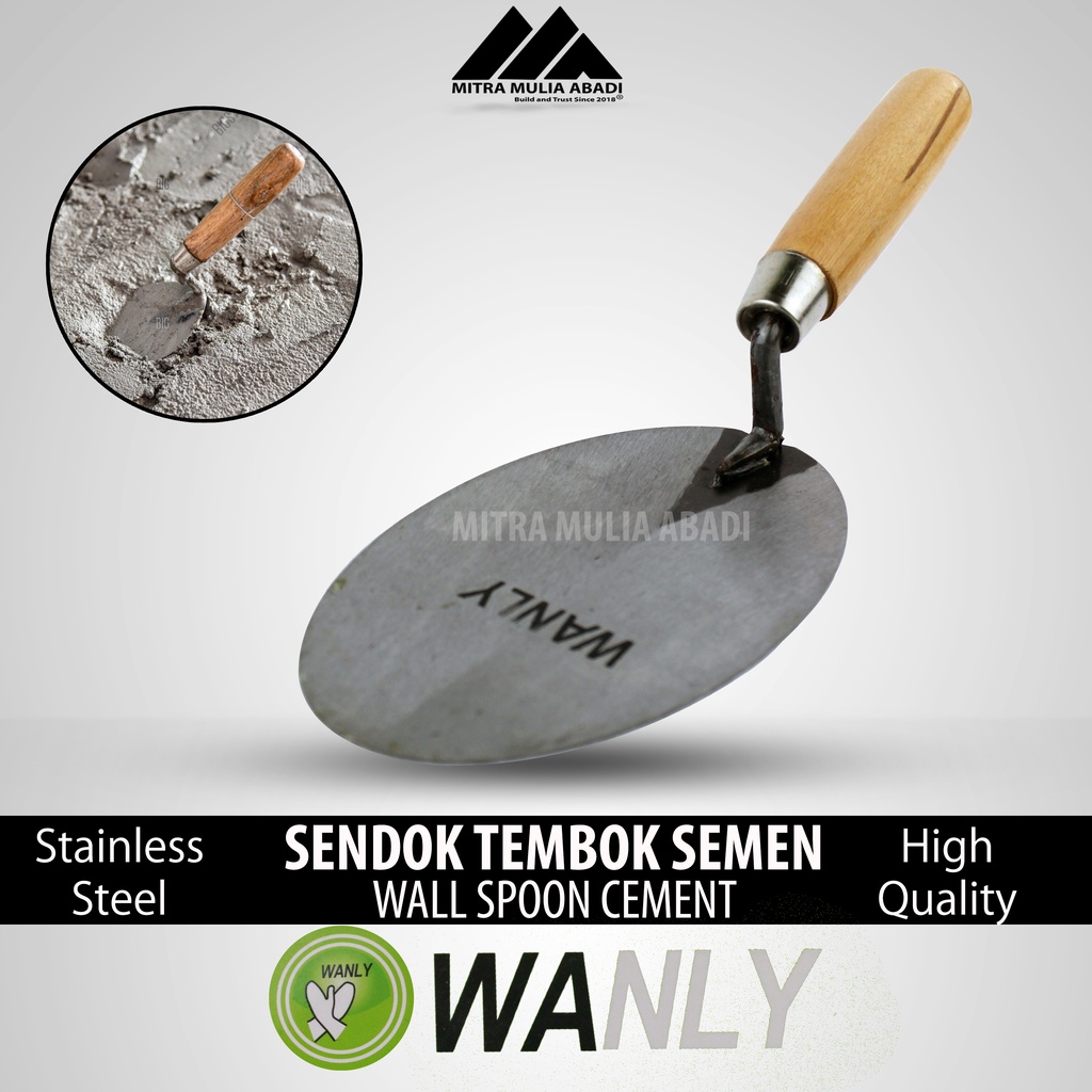 Sembok Tembok Semen Aduk Bulat 6&quot;