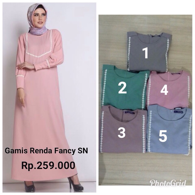 Gamis Renda Fancy SN Elzatta Hijab