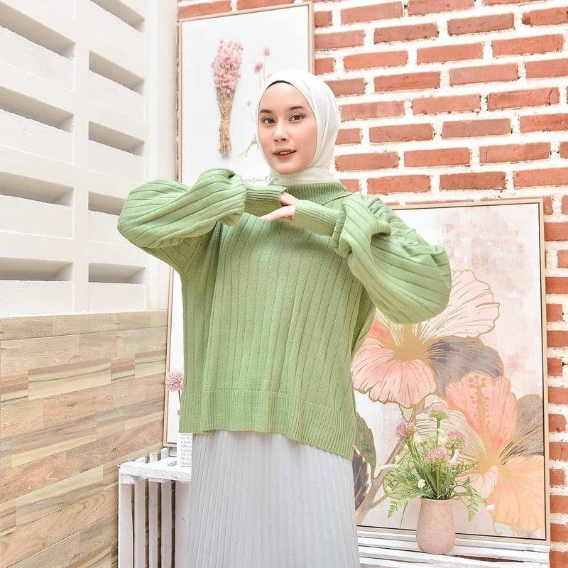 RAJUT JOVANKA / TURTLENECK KNITWEAR ARSYILLA / rajut murah/ knitwear rajut/ atasan wanita