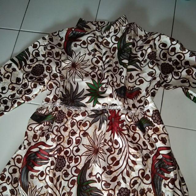 Gamis Batik Unggul Jaya Bahan Primis Halus