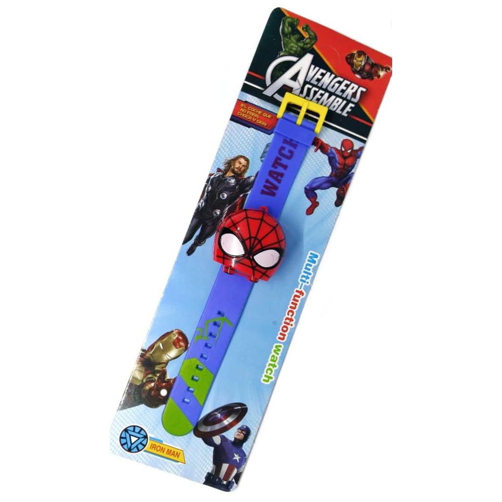 Best Item! JAM TANGAN ANAK LAKI LAKI SPIDERMAN SPIDERMEN PENCET KARAKTER MURAH