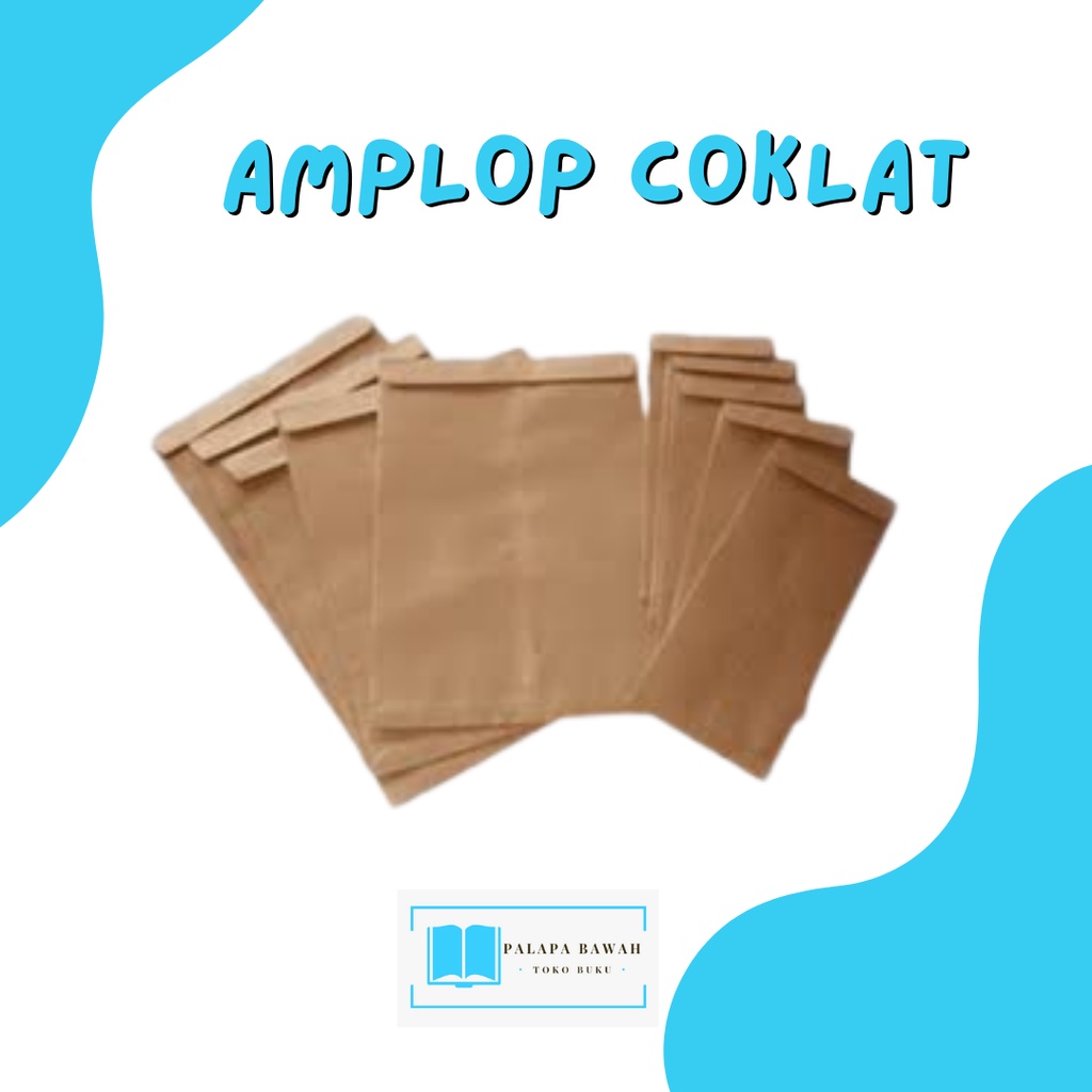 AMPLOP COKLAT KECIL SEDANG BESAR KABINET SUPER F4 A3 NON LEM