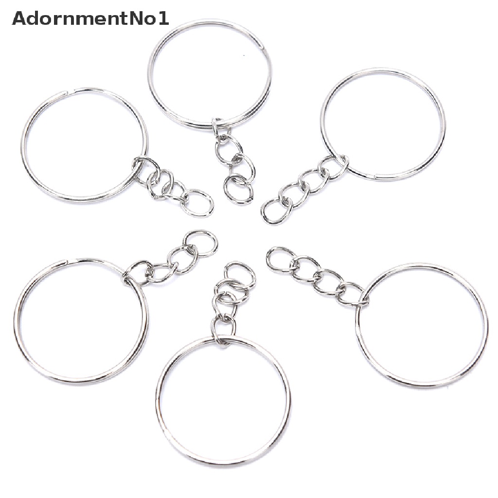 (AdornmentNo1) 150pcs / Set Gantungan Kunci Ring + Sekrup + Pin Mata Untuk Aksesoris DIY