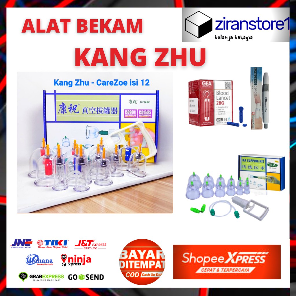 COD ALAT BEKAM KANGZHU 12 KOP ANGIN + JARUM & PEN BEKAM SEDOT DARAH KOTOR