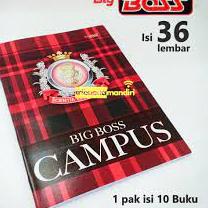 

Penjualan Terbanyak.. ISI 10 BUKU TULIS BIG BOSS CAMPUS 36 LEMBAR