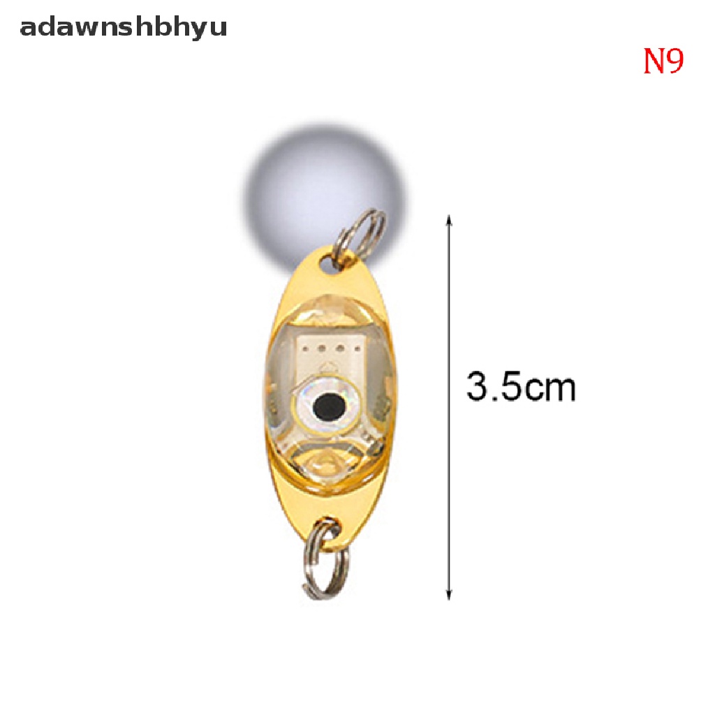 [adawnshbhyu] Lampu Flash Ikan Pemikat Pancing LED Blink Fishing Tackle Metal Spoon Lure Light