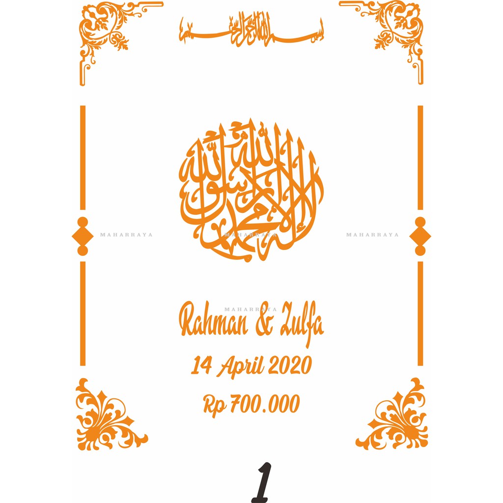 Mahar Akrilik miror gold