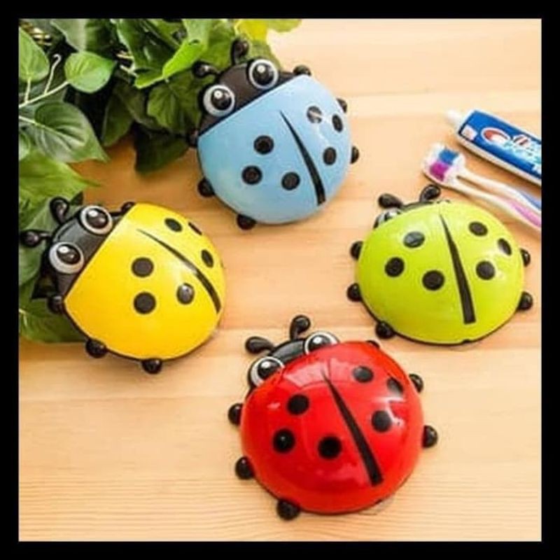 Tempat Sikat Gigi odol Kumbang/Lady Bug Toothbrush Holder