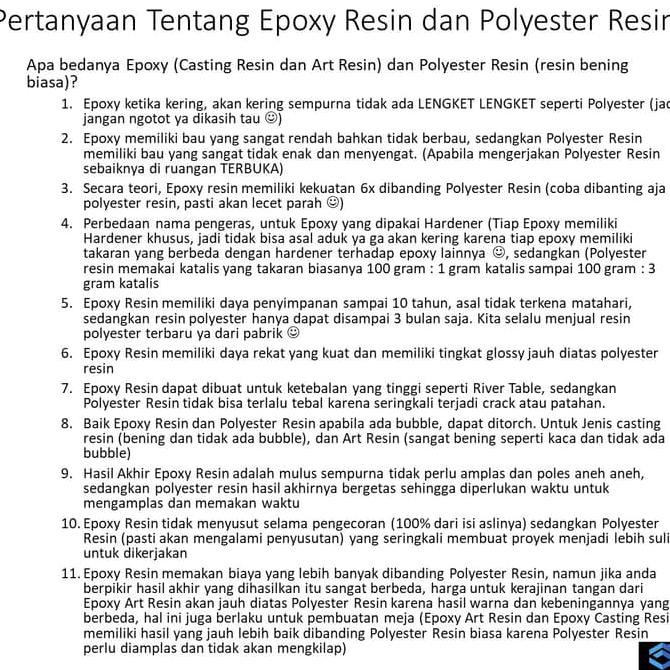Best Seller - Epoxy Resin Table Top - 1.5 Kg - Casting Resin - Resin Meja Kayu