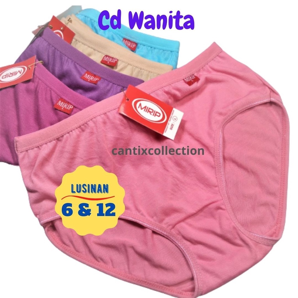 CD Lusinan / Celana Dalam Lusinan / CD Wanita Lusinan / Celana Dalam Wanita Lusinan Merk MIRIP