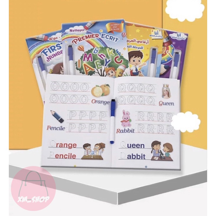 BUKU PINTAR AKTIVITY HIJAIYAH BHS INGGRIS ANAK BELAJAR WIPE N CLEAN