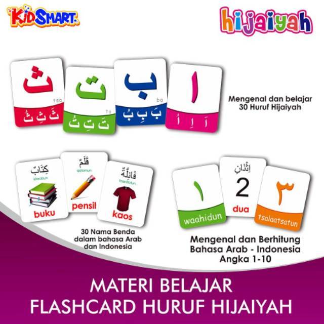 Flash Card Belajar Membaca Huruf Hijaiyah