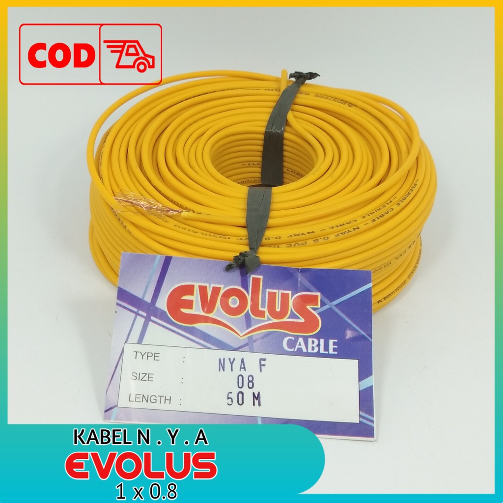 EVOLUS Kabel NYAF 1 x 0.8 - 50 Meter