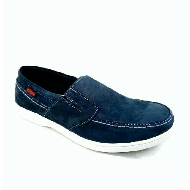 MANDIENS ’s - Sepatu Casual Slip On Pria RUG.2 - Black Blue