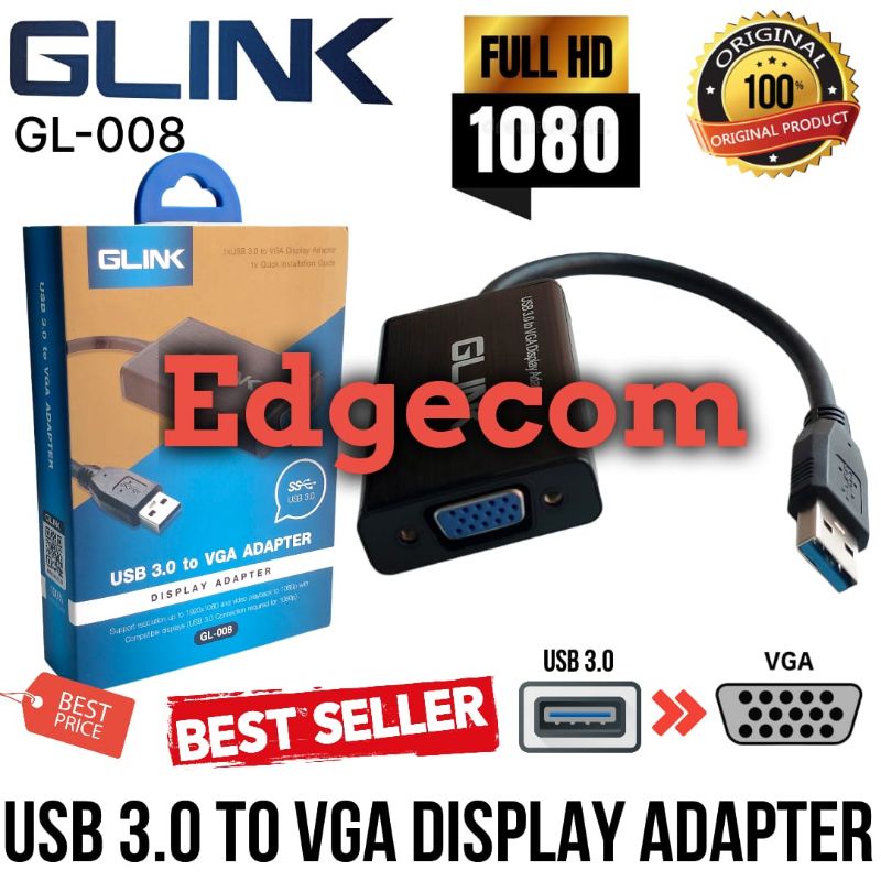 USB 3.0 to VGA Dispay Adapter GLINK