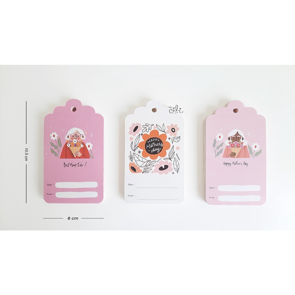 (HT-MOTHERS02) tag hari ibu mothers day untuk mama (ADA LOBANG)