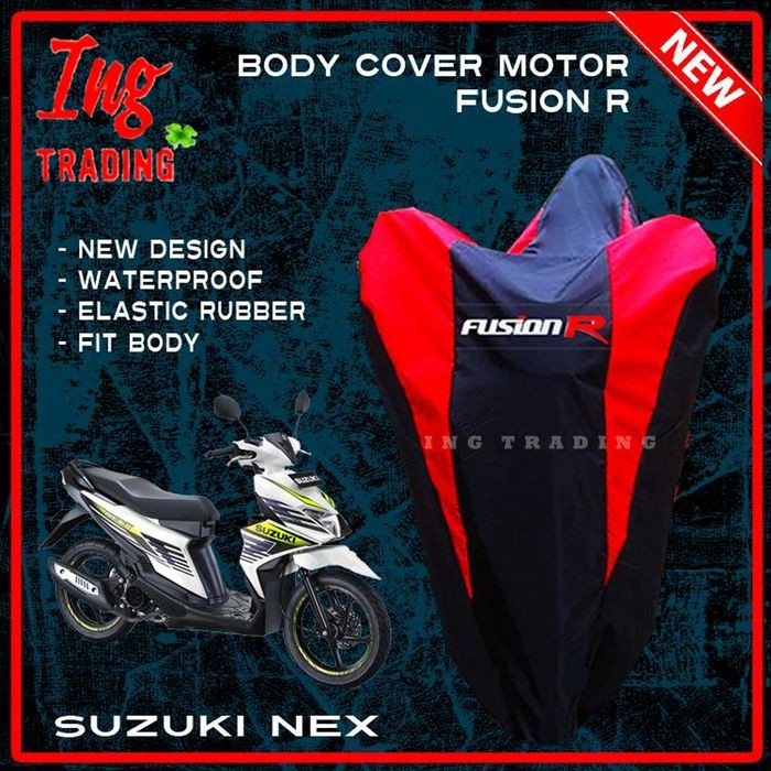 Body Cover Motor Suzuki Nex / Sarung Motor Nex / Cover Motor Nex