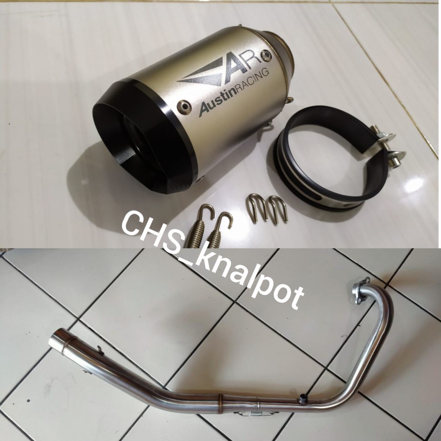 Knalpot Austin Racing Fulset Ninja250 SL/Mono