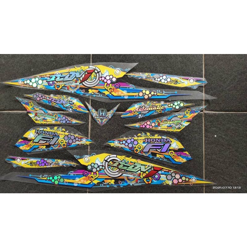 STRIPING TRANSPARAN HOLOGRAM BEAT 2020 DELUXE