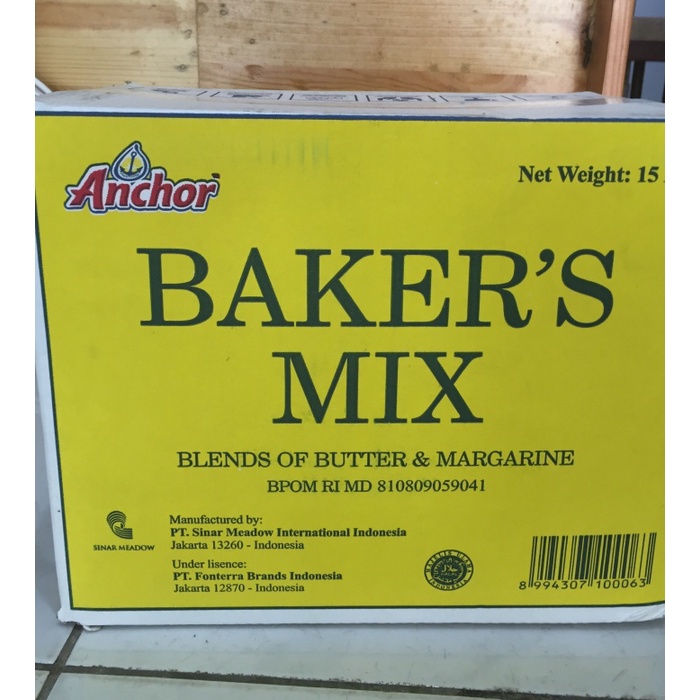 

b2011bb Anchor Butter Bakers Mix 1 Kg Repack - Kotak Plastik Xa201As