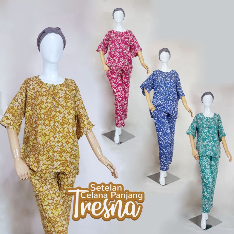 Oneset Setelan Celana Batik Rindu Adem