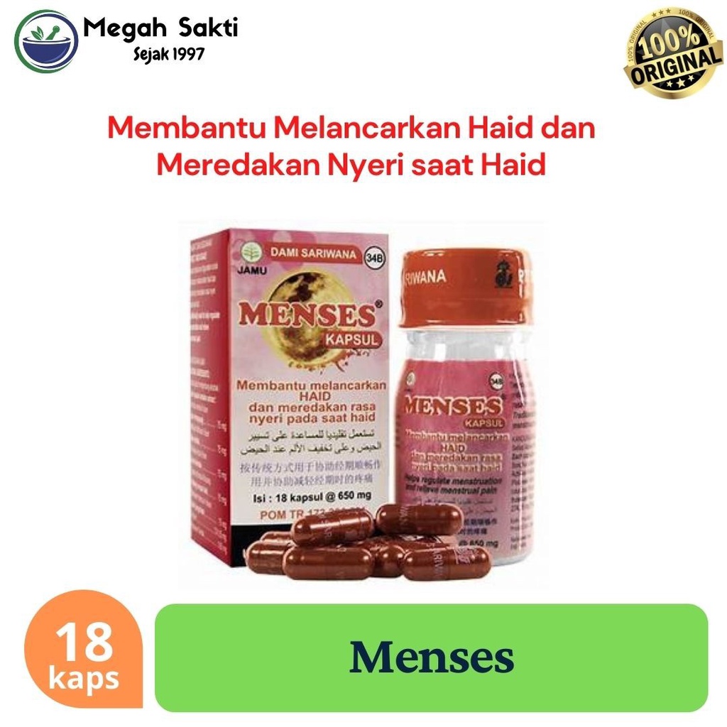 Jual Menses Kapsul - Melancarkan Haid dan Meredakan Nyeri Haid | Shopee ...