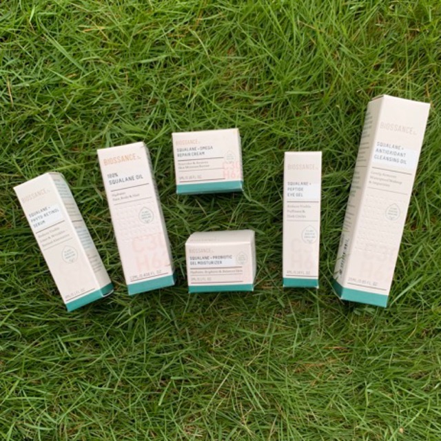 Biossance Travel Size Eye gel / Cleansing oil / Squalane oil