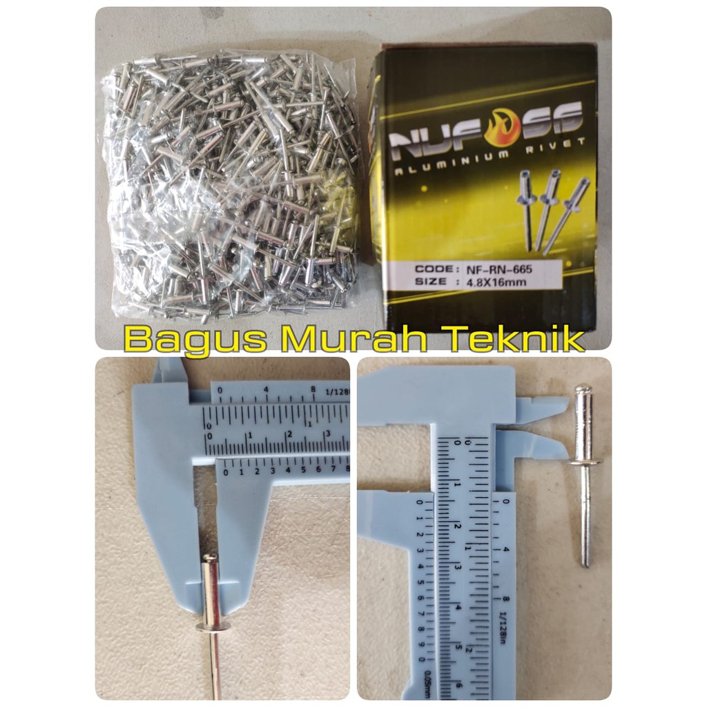 PAKU RIVET 4.8mm x 16mm RIVET NUT