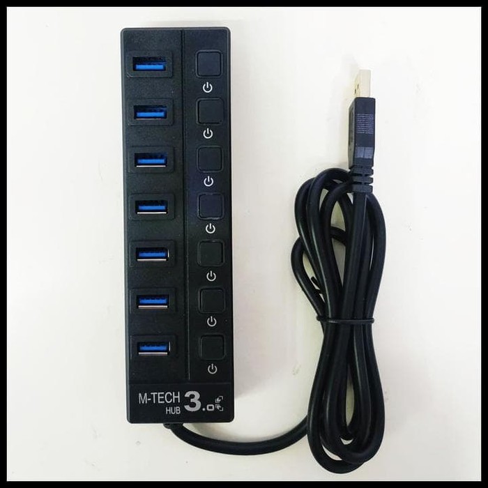 M-Tech USB Hub 7Port USB3.0 with Switch On/Off