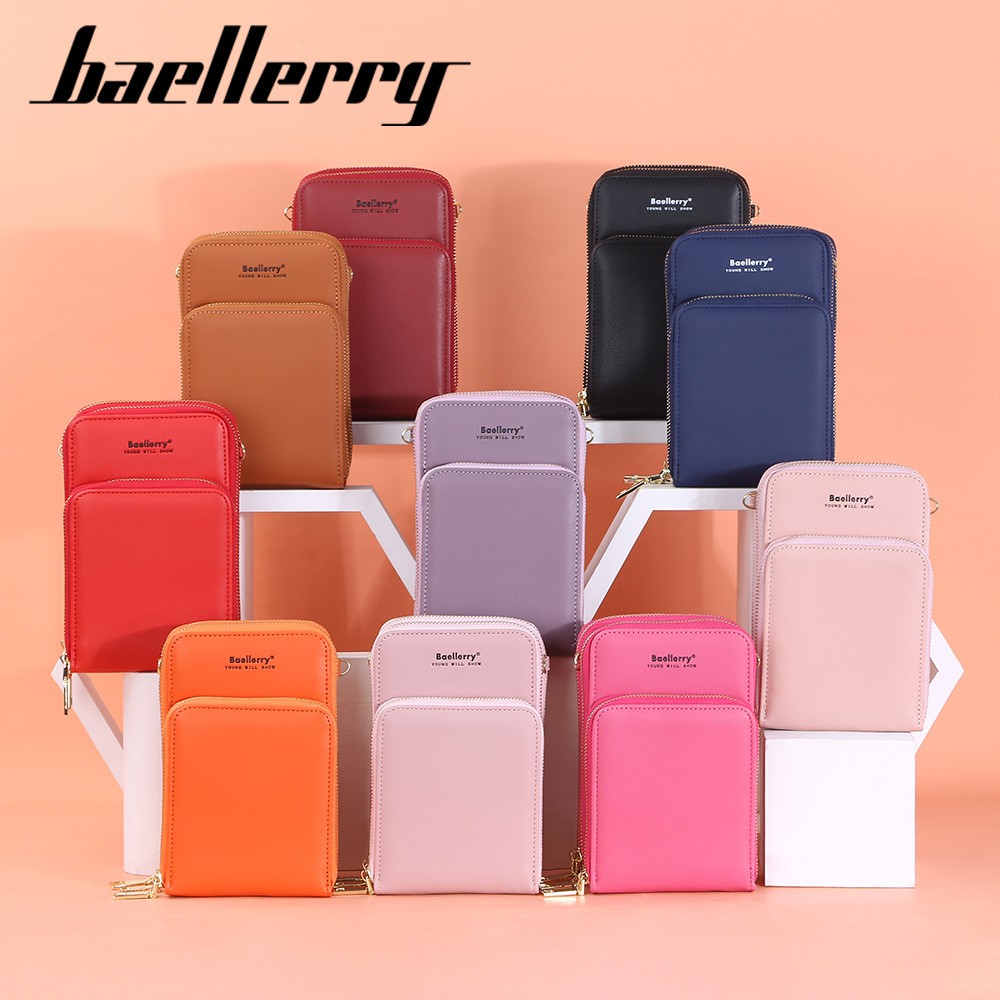 BAELLERRY N5522 Tas Selempang Wanita Dompet Panjang Wanita Dompet Handphone Sling Bag WATCHKITE WKOS